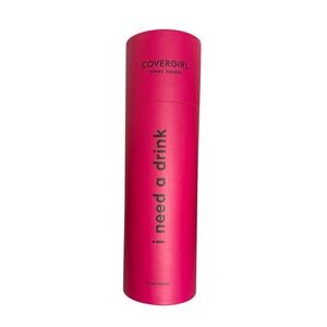 NEW COVERGIRL Times Square Hot Pink Insulated Water Bottle Stainless Steel NWT